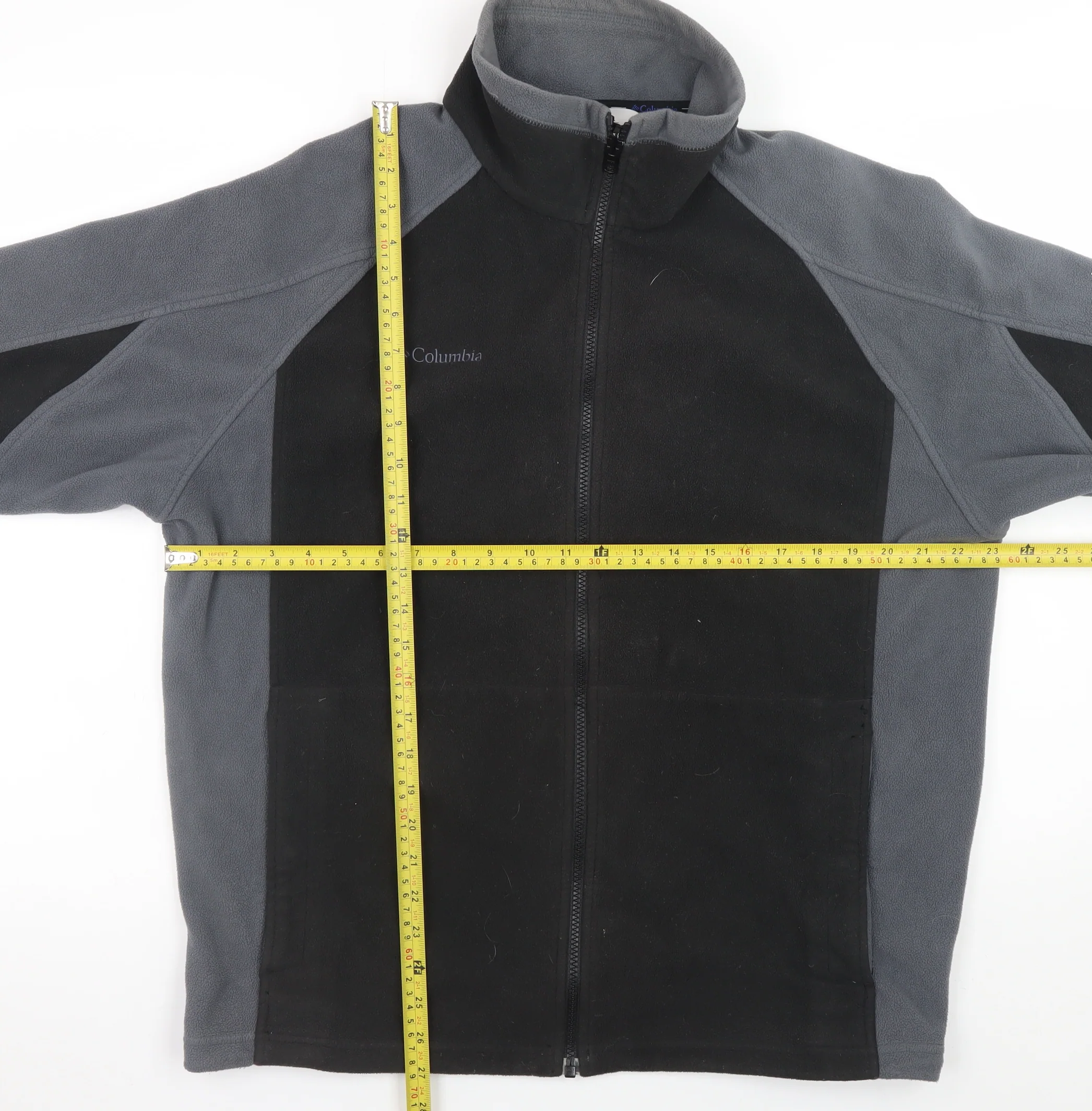 Columbia Men's Black Full Zip Fleece Sweatshirt L Outdoor Hiking - Image 2