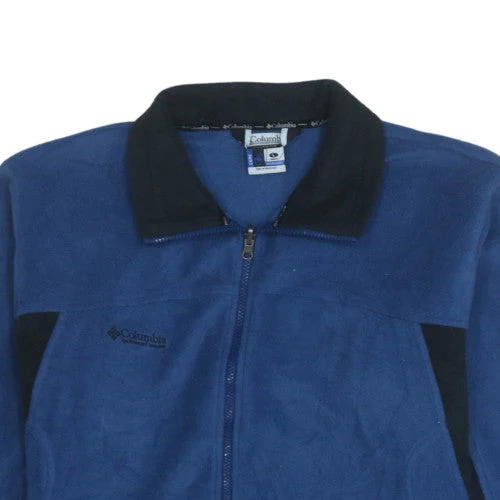 Columbia Men's Blue Fleece Full Zip Jacket Size L Outdoor Warm - Image 7