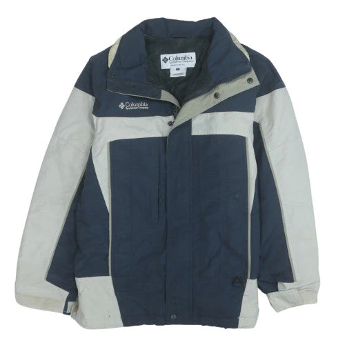 Columbia Men's Blue & Grey Ski Jacket Small Waterproof Windproof