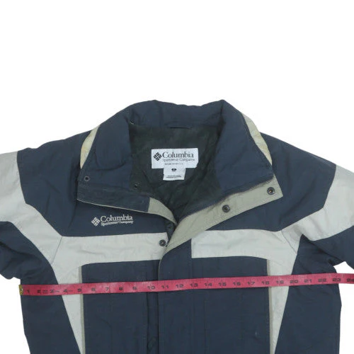 Columbia Men's Blue & Grey Ski Jacket Small Waterproof Windproof - Image 2