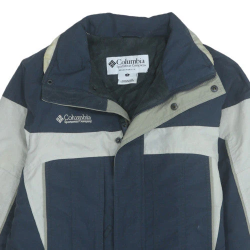 Columbia Men's Blue & Grey Ski Jacket Small Waterproof Windproof - Image 8