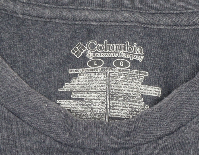 Columbia Mens Grey Sportswear Graphic T-Shirt Size L - Image 4