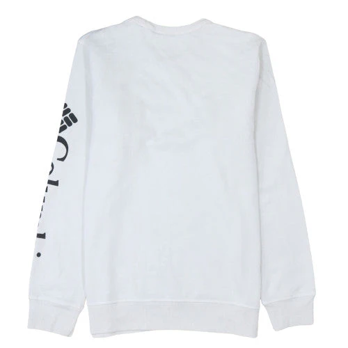 Columbia Mens White Small Crew Neck Long Sleeve Sweatshirt Pullover - Image 4