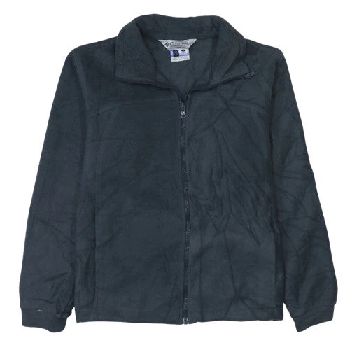 Columbia Women Black Fleece Full Zip Interchange Jacket L