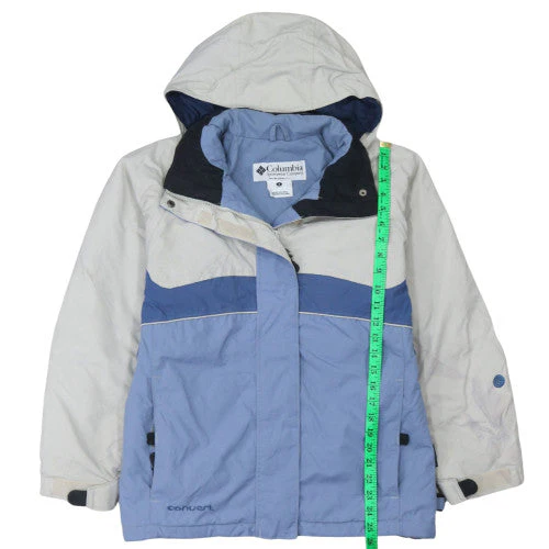 Columbia Women’s Blue Hooded Waterproof Ski Jacket Size S - Image 3