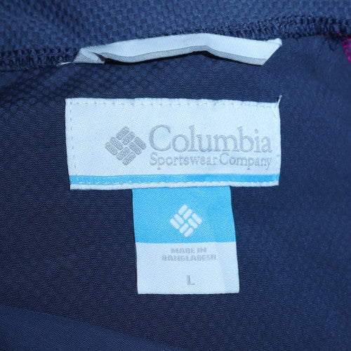 Columbia Womens Navy Hooded Full Zip Lightweight Jacket Size L - Image 5