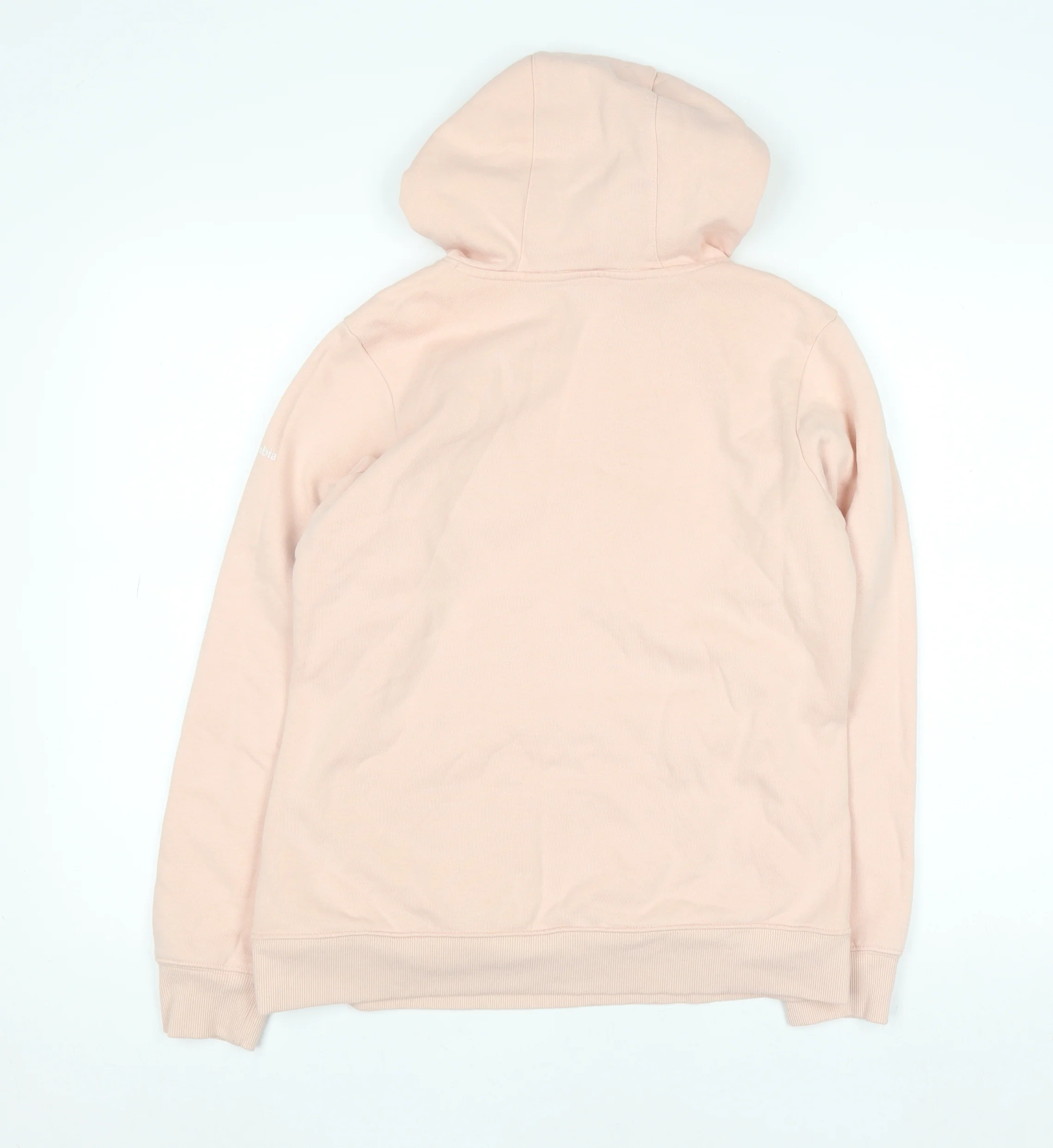 Columbia Womens Pink Hooded Pullover Hoodie Medium Fleece Lined - Image 3