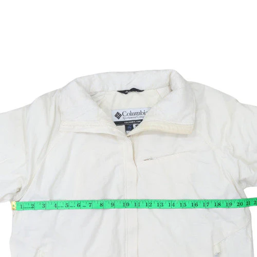 Columbia Women's White Full Zip Insulated Jacket L Nylon Blend - Image 2