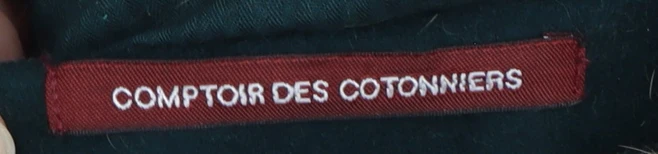Comptoir des Cotonniers Women's Green Wool Duffle Coat Size 8 - Image 6