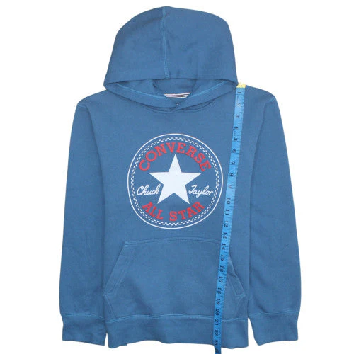 Converse Boys Blue Pullover Hoodie 12-13 Years Graphic All Star Cotton - Image 2