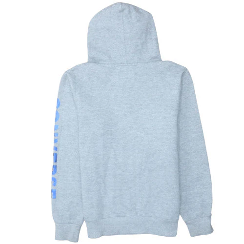 Converse Boys Grey Pullover Hoodie L 12-13 Years Logo Fleece Sweatshirt - Image 4
