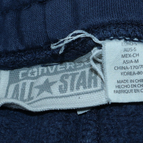 Converse Men’s Blue Jogger Sweatpants S Cotton Blend Drawstring - Image 5
