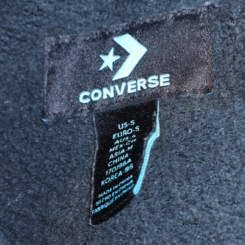 Converse Men's Black Pullover Hoodie S Logo Graphic Fleece - Image 5