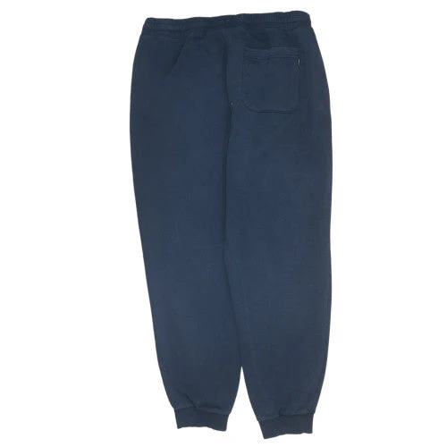 Converse Men's Blue L Sweatpants Fleece Logo Drawstring Comfort - Image 4