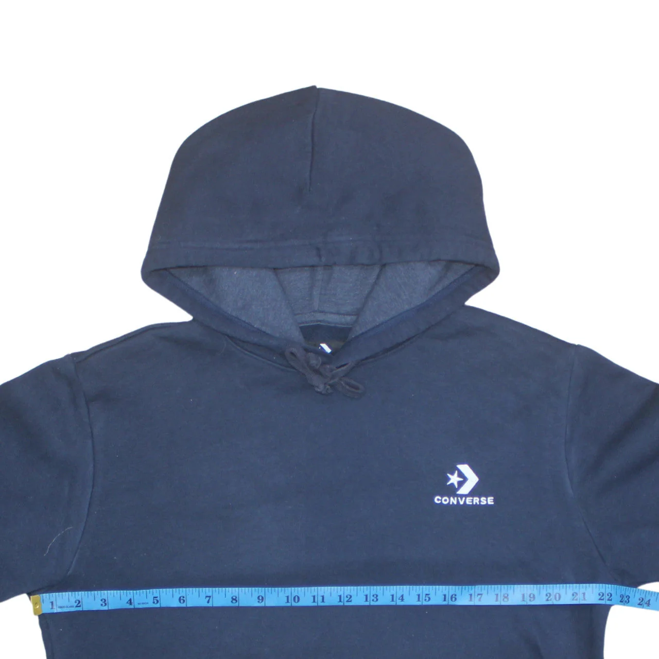 Converse Men's Blue Pullover Hoodie Medium Fleece Sportswear - Image 3