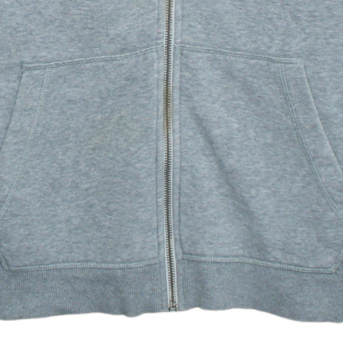 Converse Men's Grey Full Zip Hoodie Size S Classic Logo Sweatshirt - Image 8