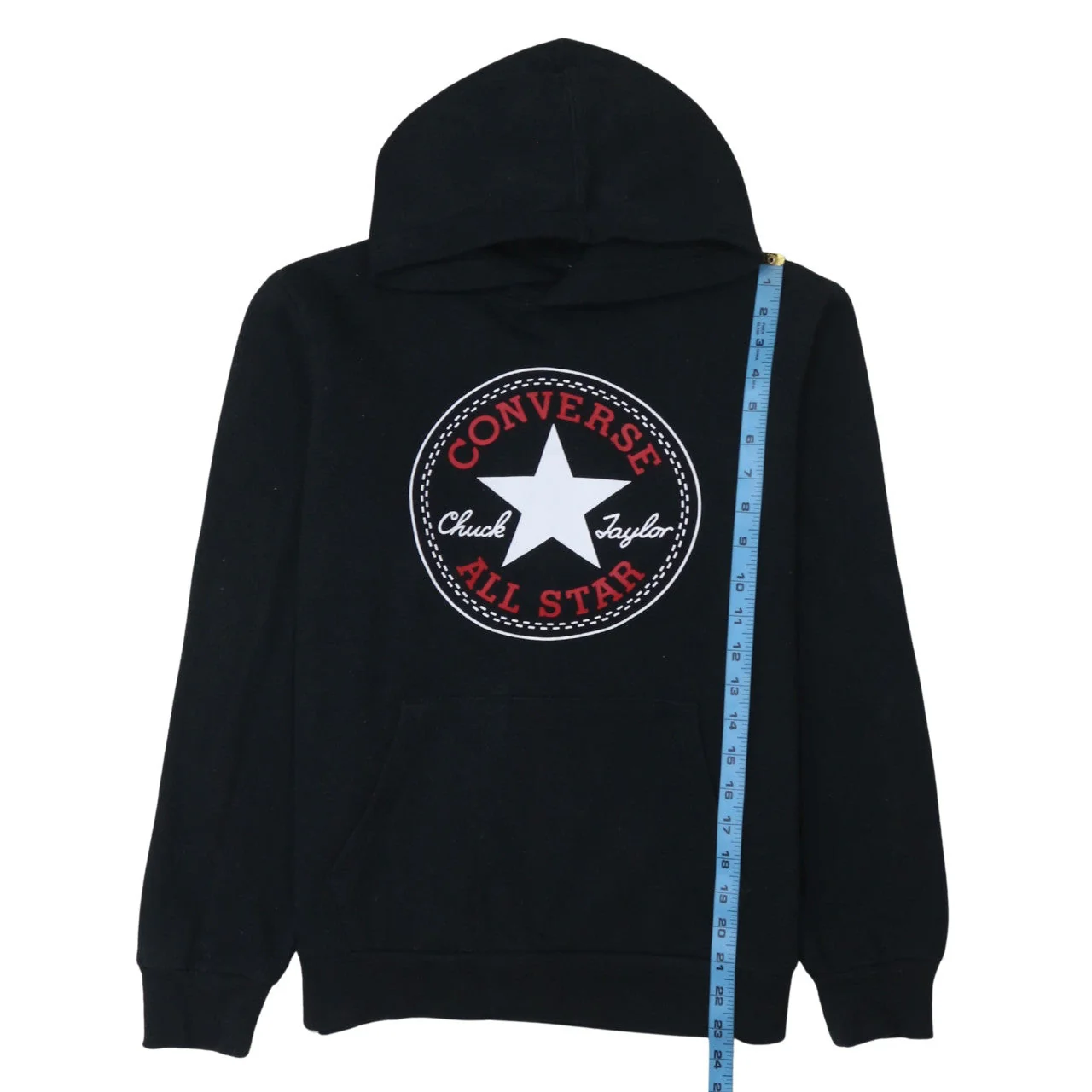Converse Teens Black XL Pullover Hoodie with Logo - Image 2