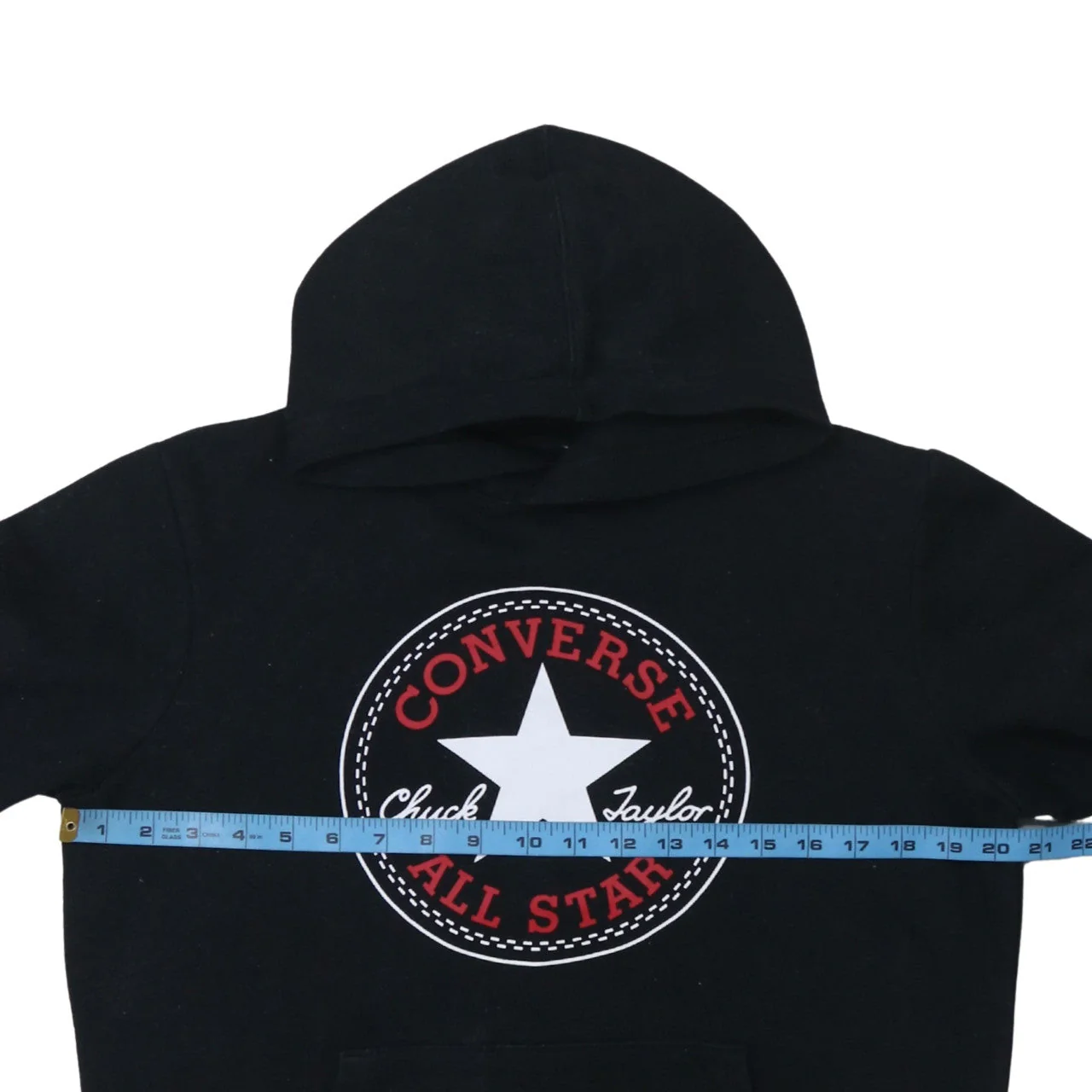 Converse Teens Black XL Pullover Hoodie with Logo - Image 3