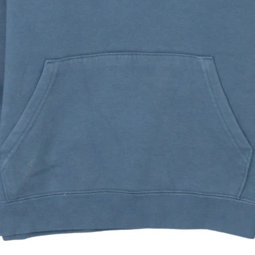 Converse Unisex Blue Pullover Hoodie XS Cotton Blend Fleece - Image 8