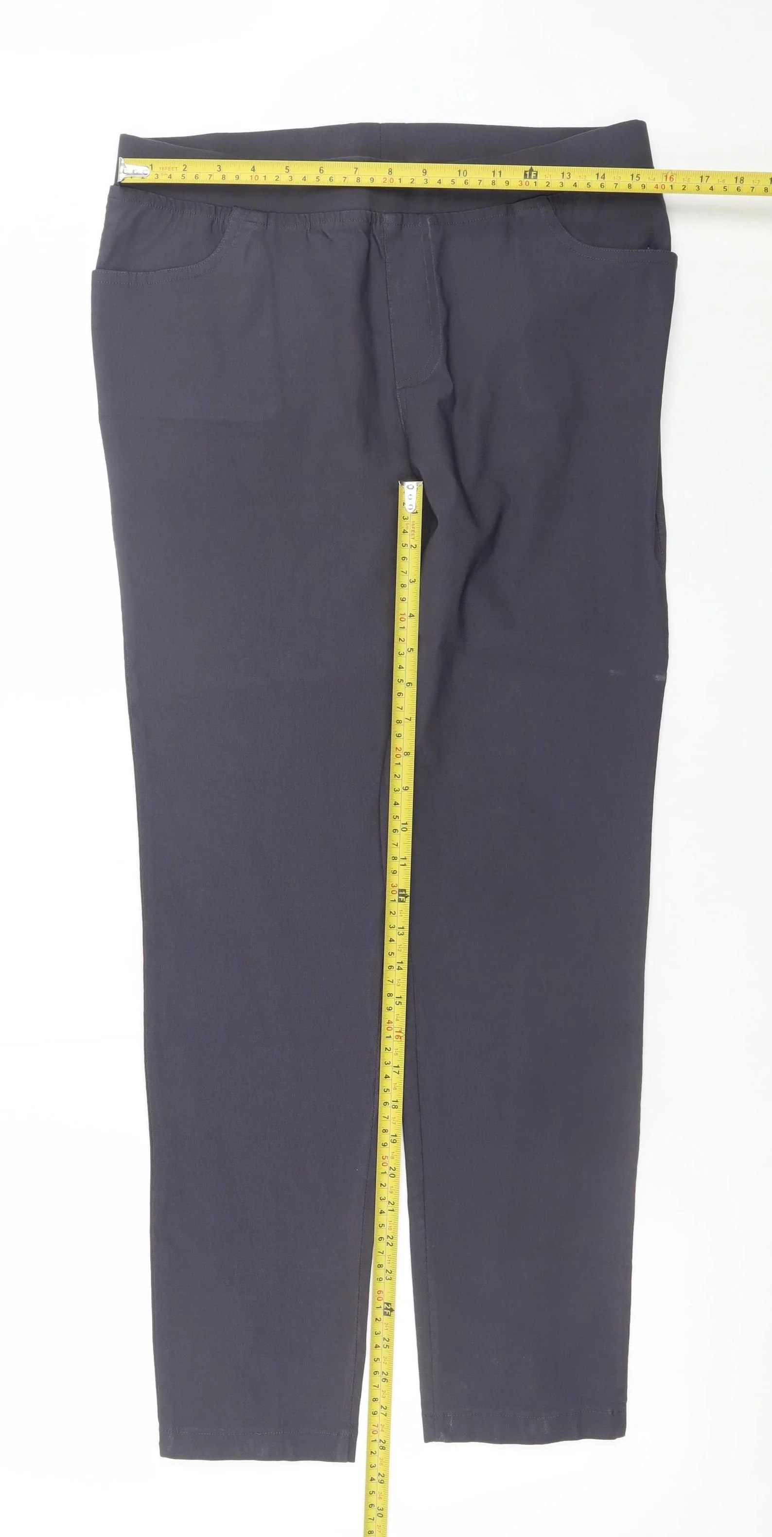 Cook Womens Black Jegging Style Trousers Size 10 with Ankle Zips - Image 2