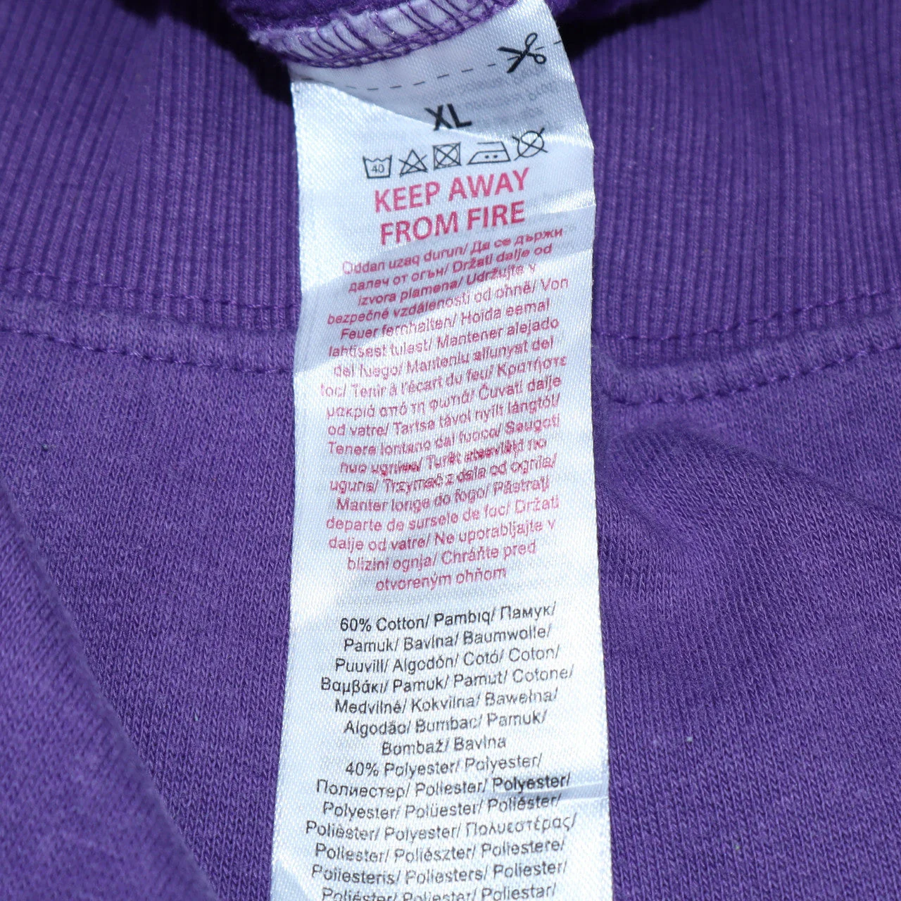 Corpse Bride Purple Graphic Sweatshirt XL Women Relaxed Fit Cotton Blend - Image 6