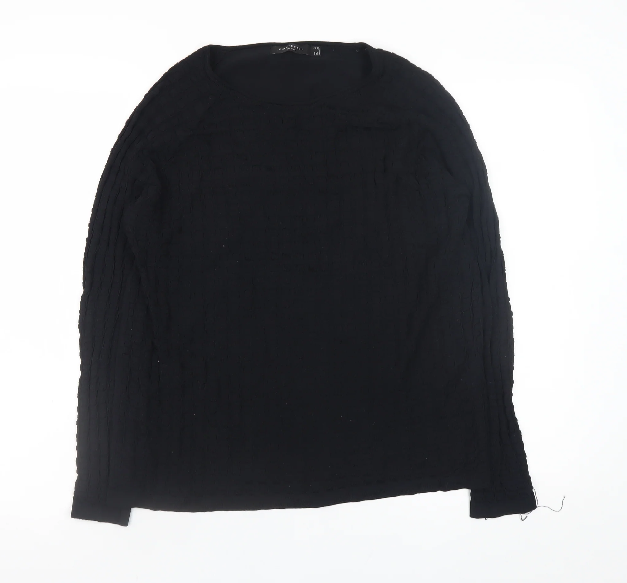 Cortefiel Womens Black Knit Pullover Jumper Size 14