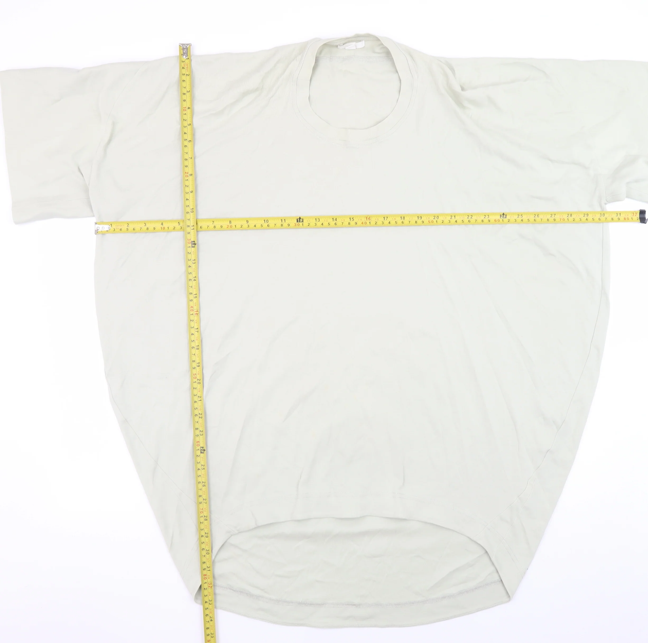 COS Men's Beige Cotton Relaxed Fit Crew Neck T-Shirt Size L - Image 2