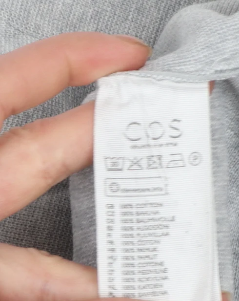 COS Womens Grey Roll Neck Long Sleeve Knit Top Size 12 - Image 5