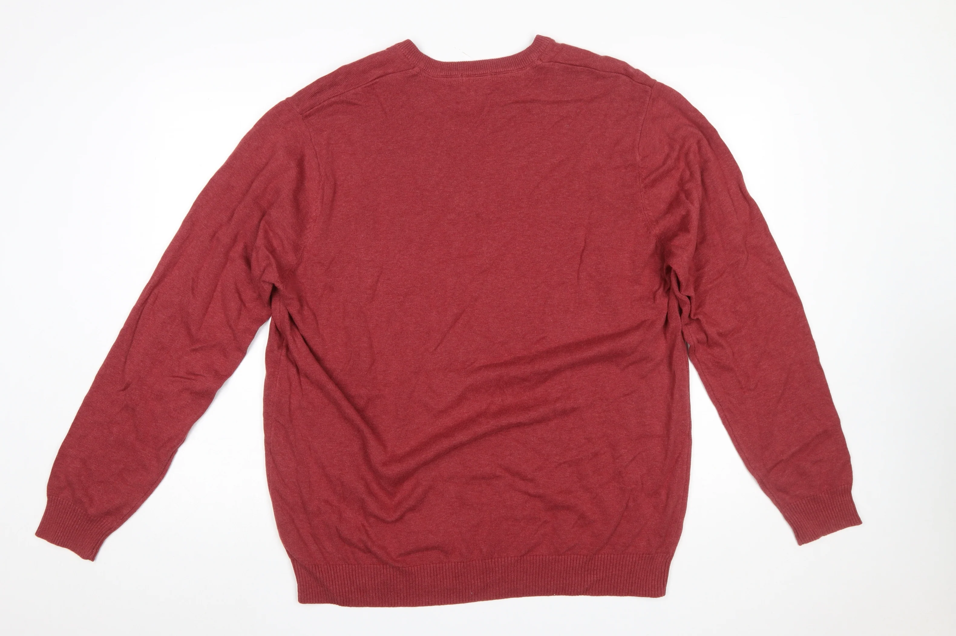 Cotton Traders Men's Red V-Neck Pullover Jumper XL - Image 3