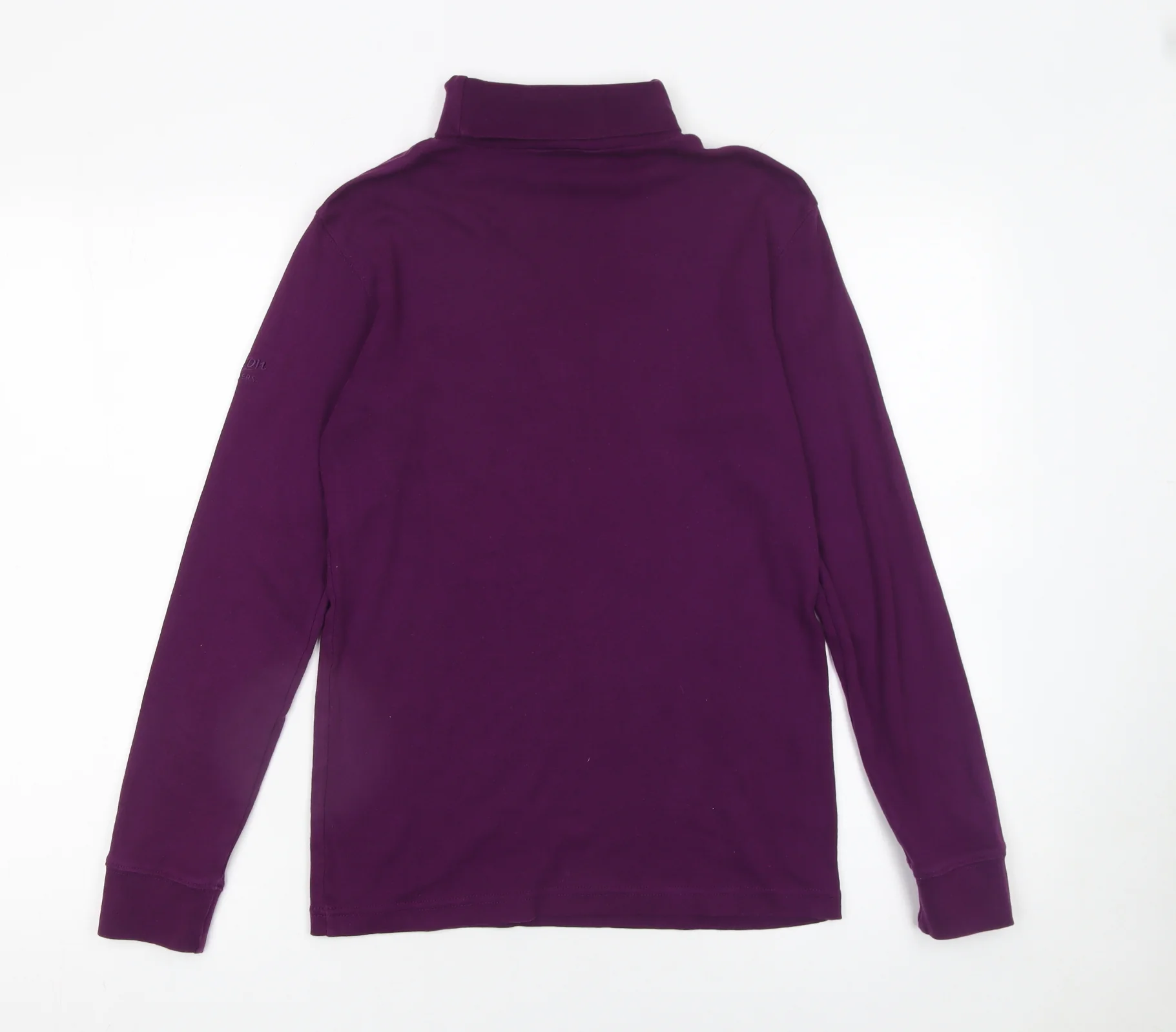 Cotton Traders Women's Purple Roll Neck Long Sleeve T-Shirt Size S - Image 3