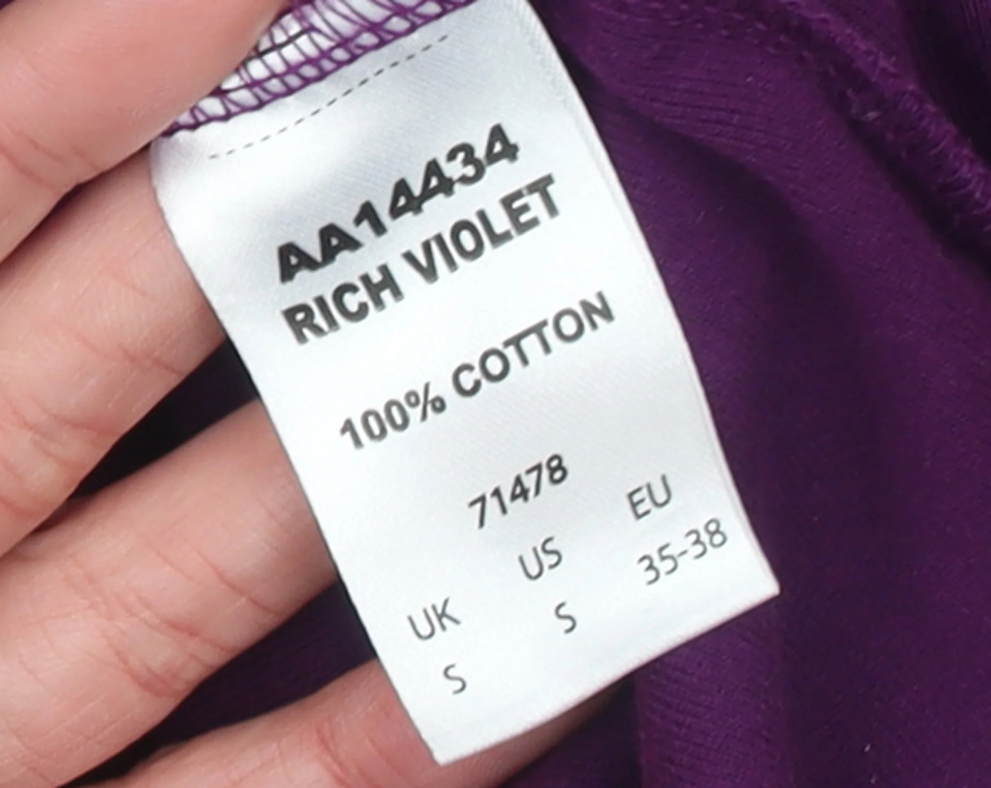 Cotton Traders Women's Purple Roll Neck Long Sleeve T-Shirt Size S - Image 5