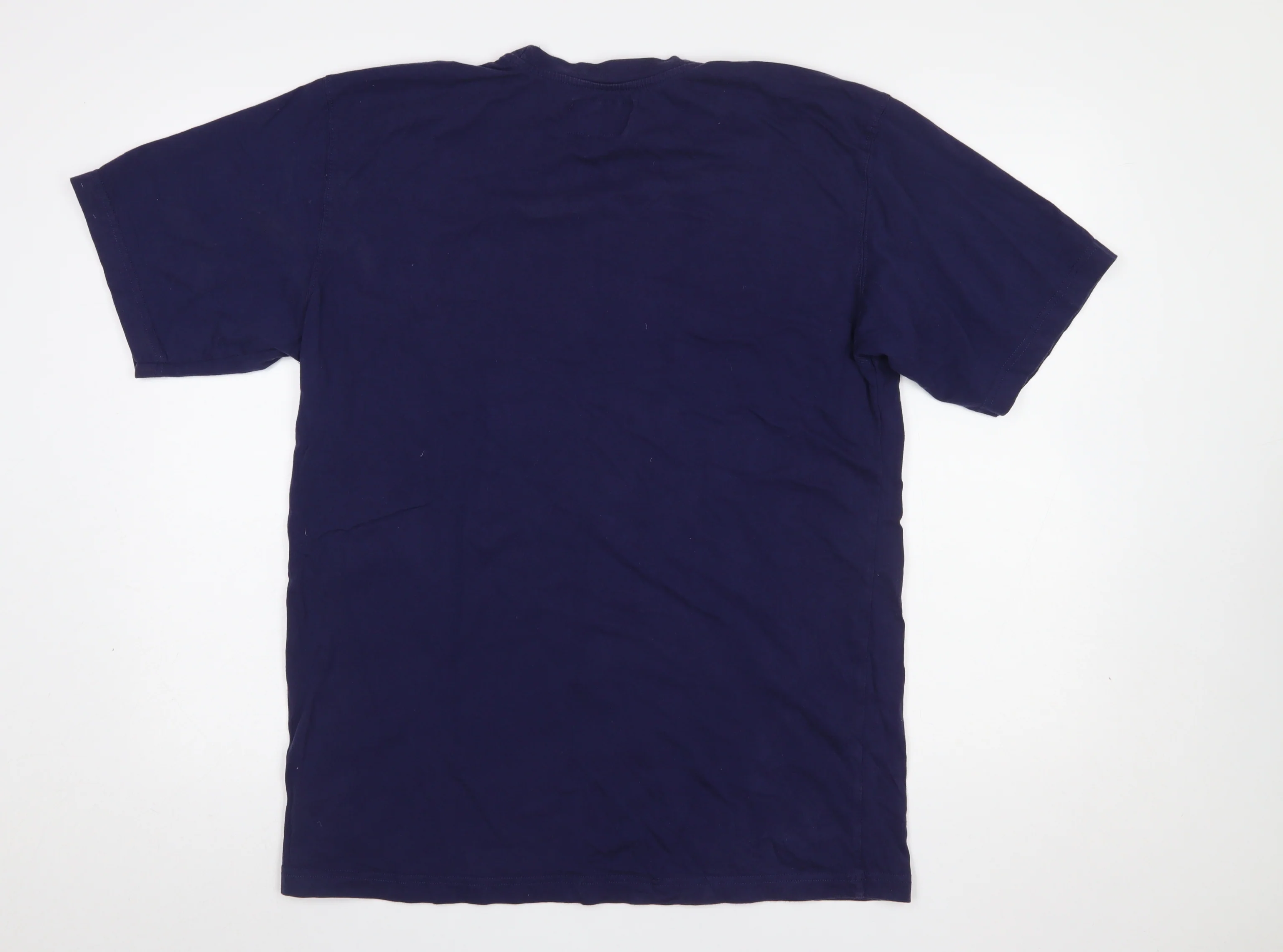 Cottonfield Sport Men's Blue Colourblock Crew Neck T-Shirt Size L - Image 3