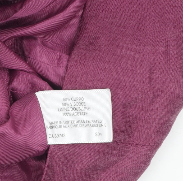 Country Casuals Women Petite Pink Suit Jacket Size 12 Two-Button Blazer - Image 4