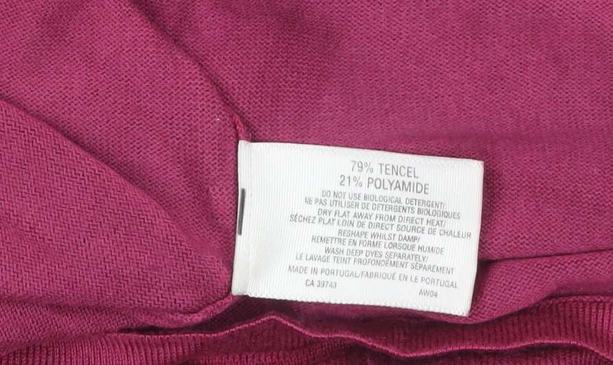 Country Casuals Women's Pink Mock Neck Long Sleeve Jumper L+ - Image 4