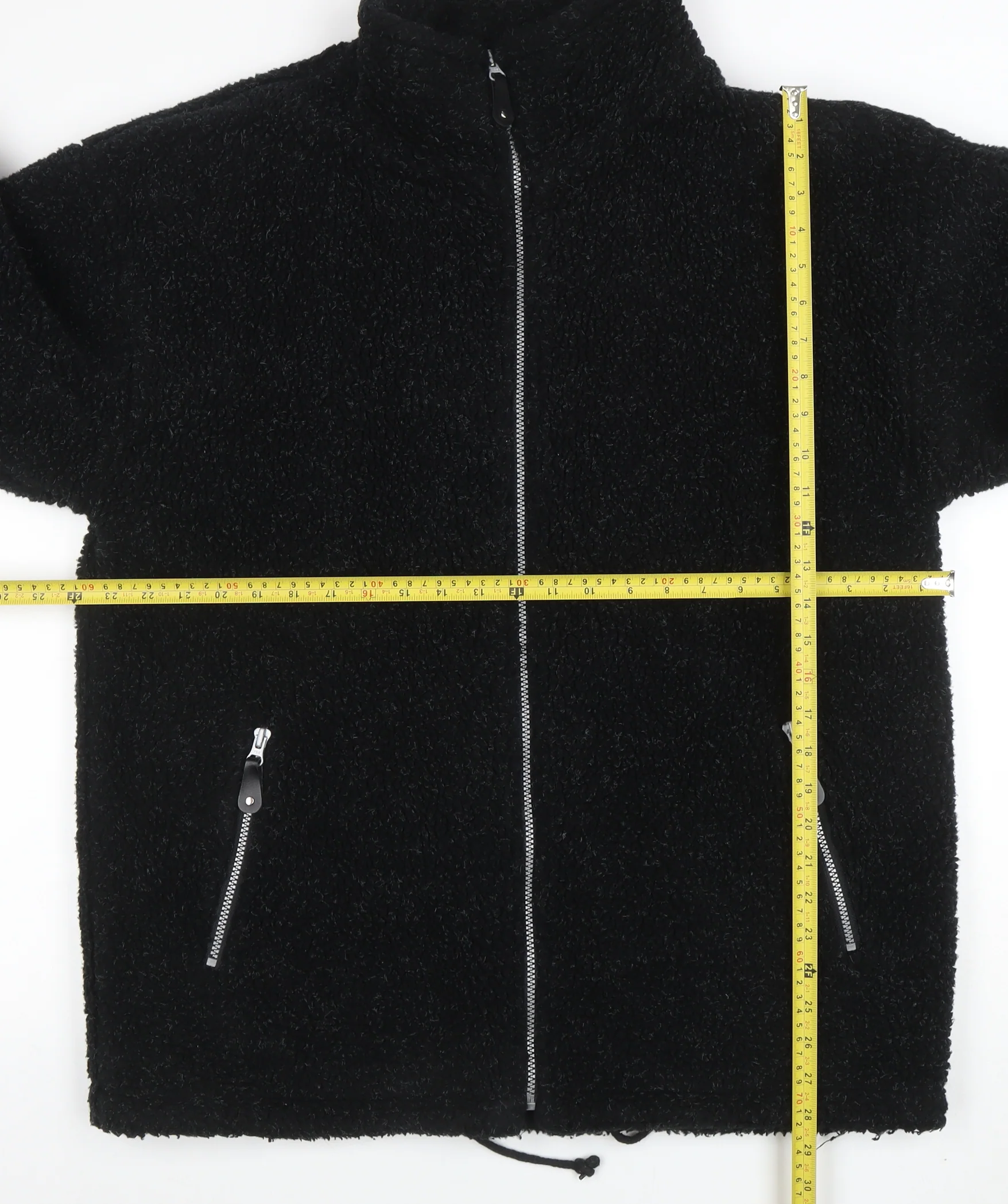 Country Trader Men's Black Fleece Lined Full Zip Jacket Size L - Image 2