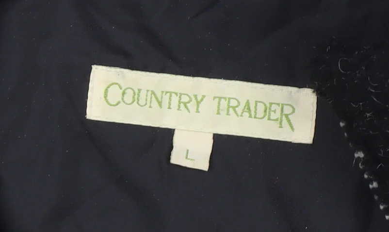Country Trader Men's Black Fleece Lined Full Zip Jacket Size L - Image 4
