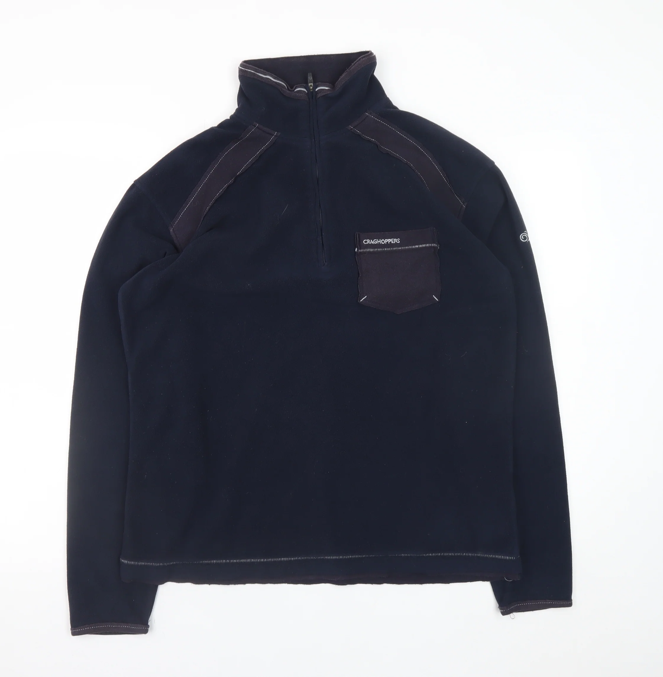 Craghoppers Men's Blue Fleece 1/4 Zip Pullover Sweatshirt M