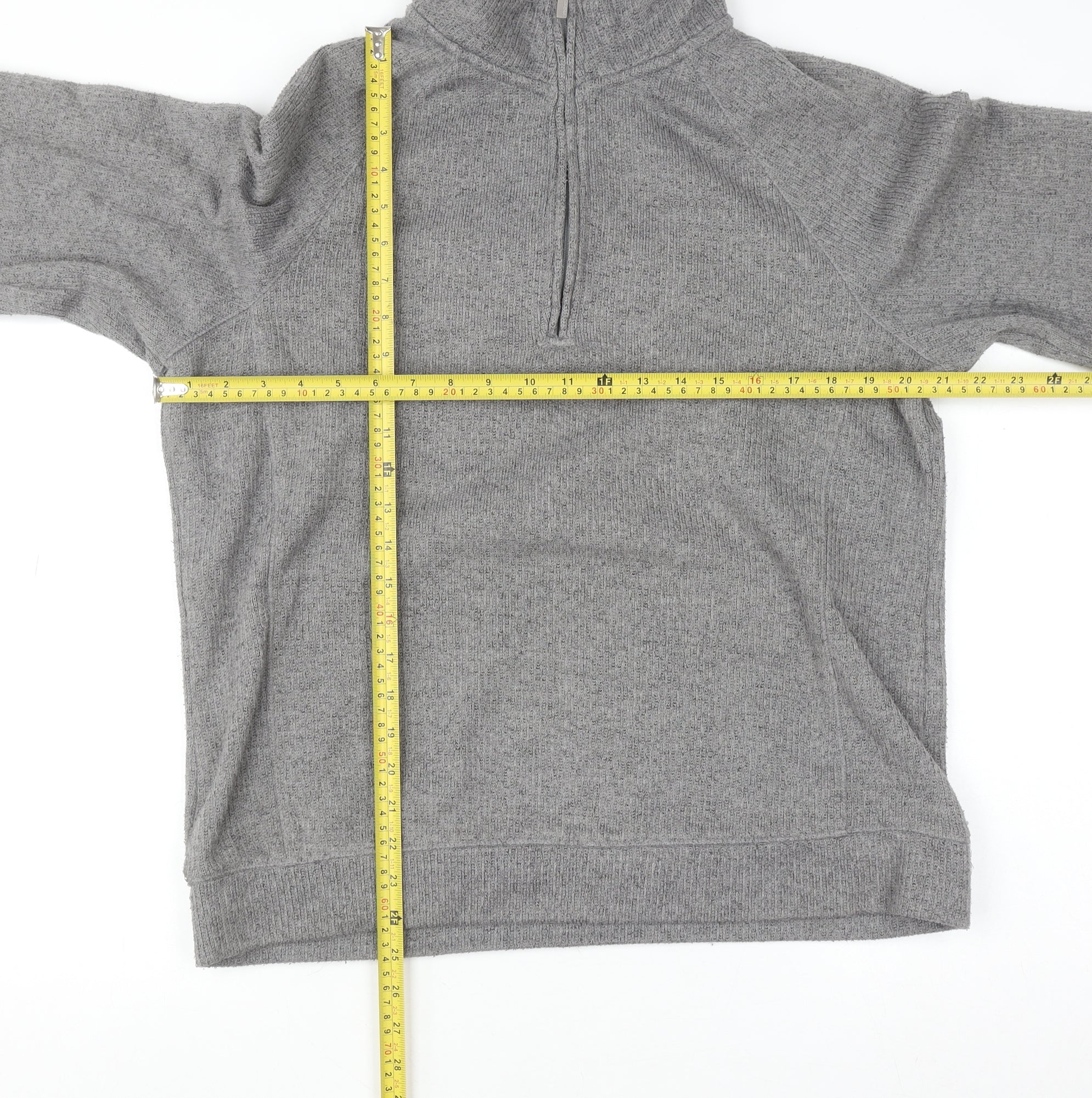 Craghoppers Men's Grey M 1/4 Zip Fleece Pullover Jumper - Image 2