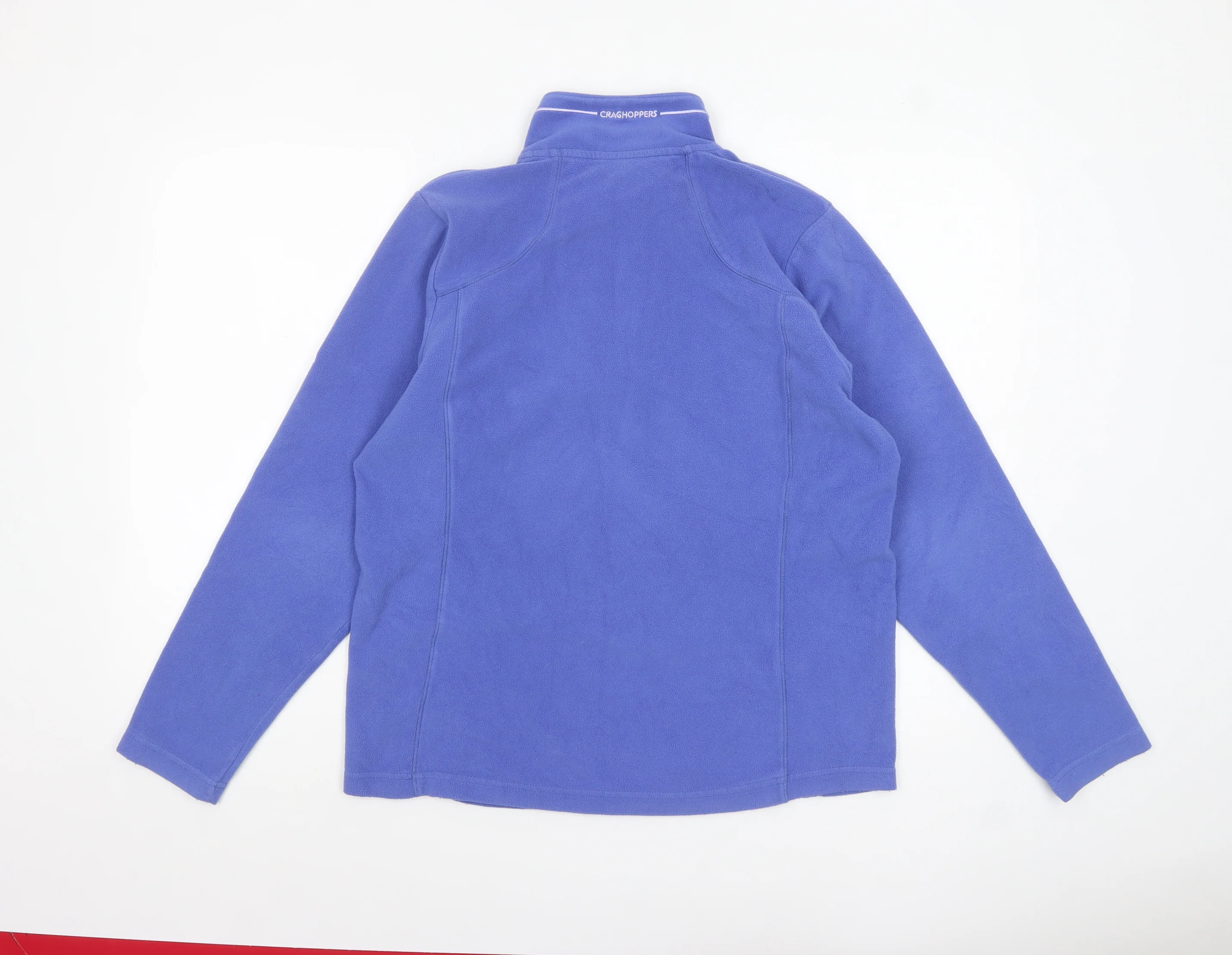 Craghoppers Women Blue Fleece 1/2 Zip Pullover Sweatshirt UK 10 - Image 3