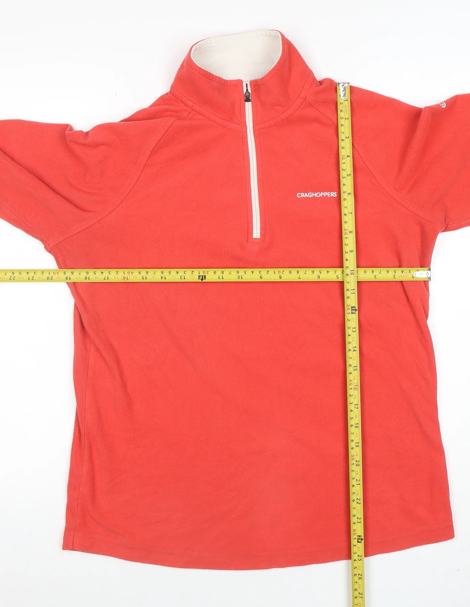 Craghoppers Women’s Red Fleece Pullover Sweatshirt UK 12 - Image 2