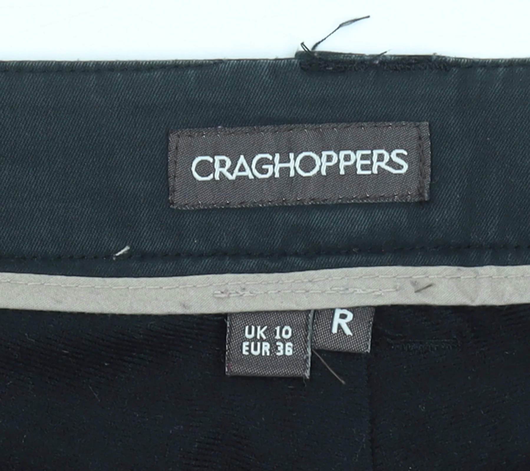 Craghoppers Womens Black Cargo Trousers Size 10 Regular Fit Stretch - Image 4