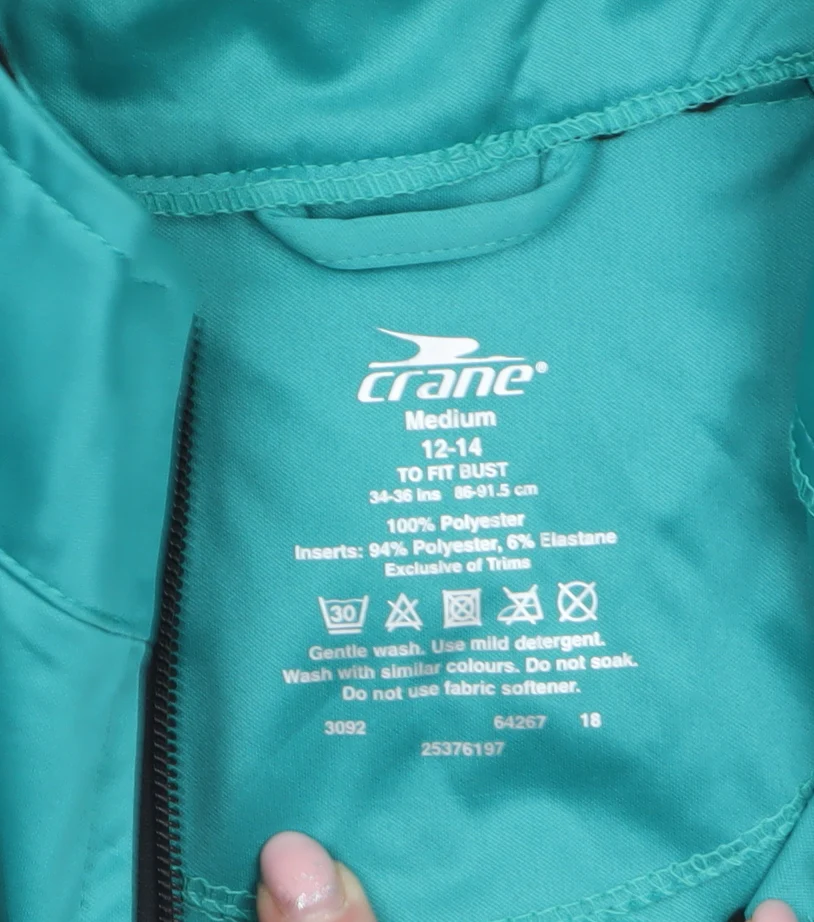 Crane Womens Green Windbreaker Sports Jacket Size 12-14 Regular Fit - Image 4