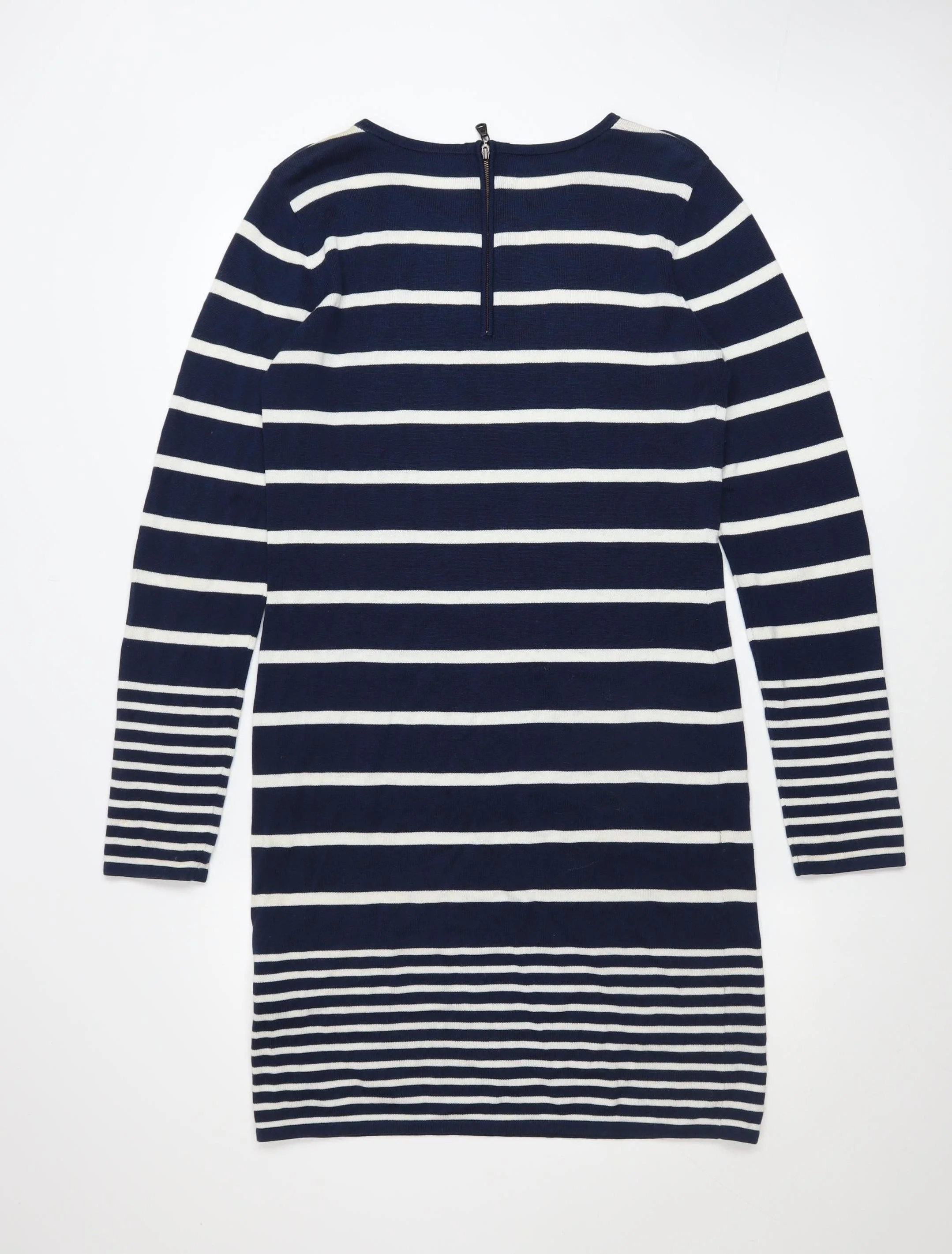 Crew Clothing Co. Women Blue Striped Shift Dress Size 12 - Image 3
