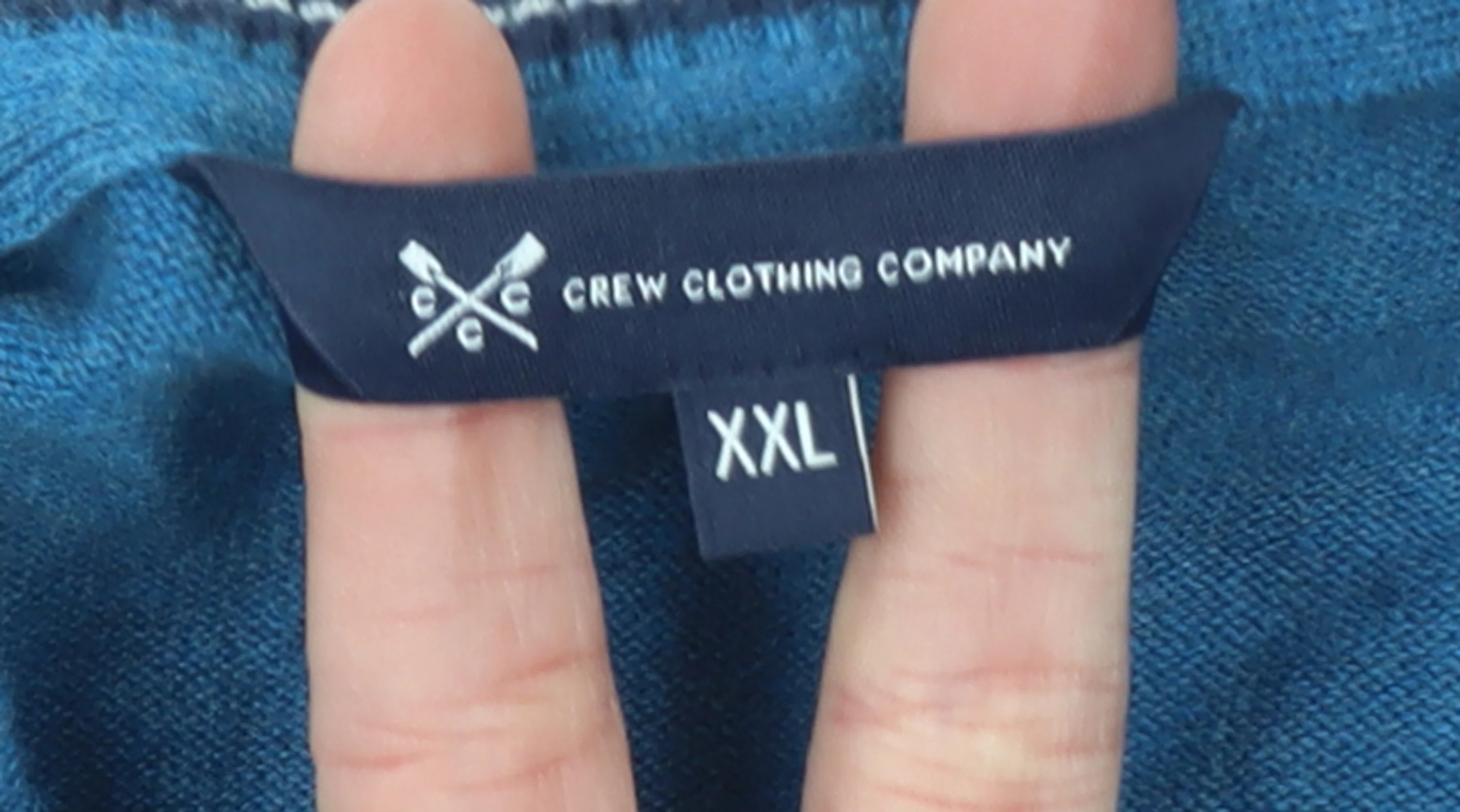 Crew Clothing Company Men’s Blue 2XL Cotton Crew Neck Jumper - Image 4