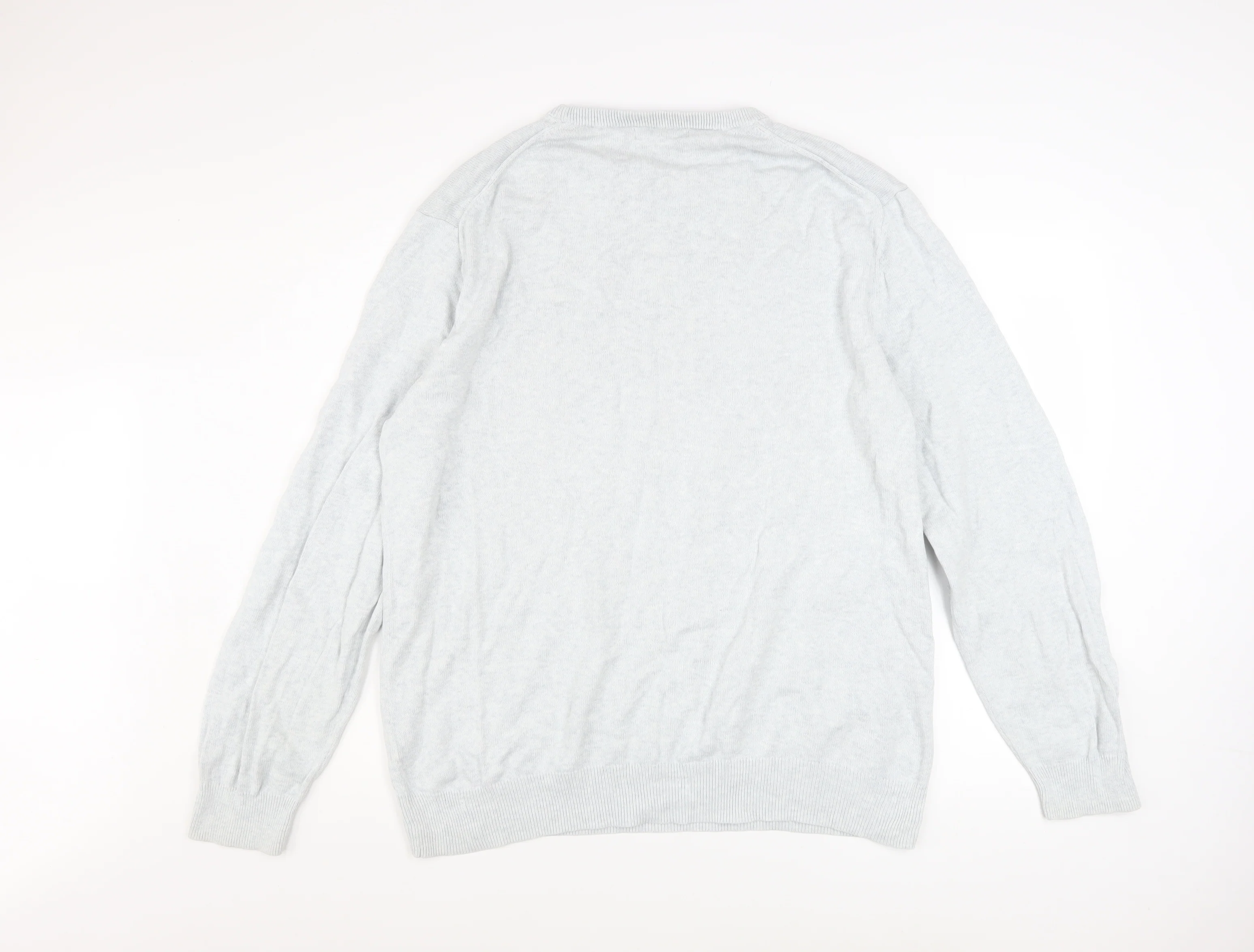 Crew Clothing Company Men's Grey 2XL Cotton Cashmere Pullover Jumper - Image 3