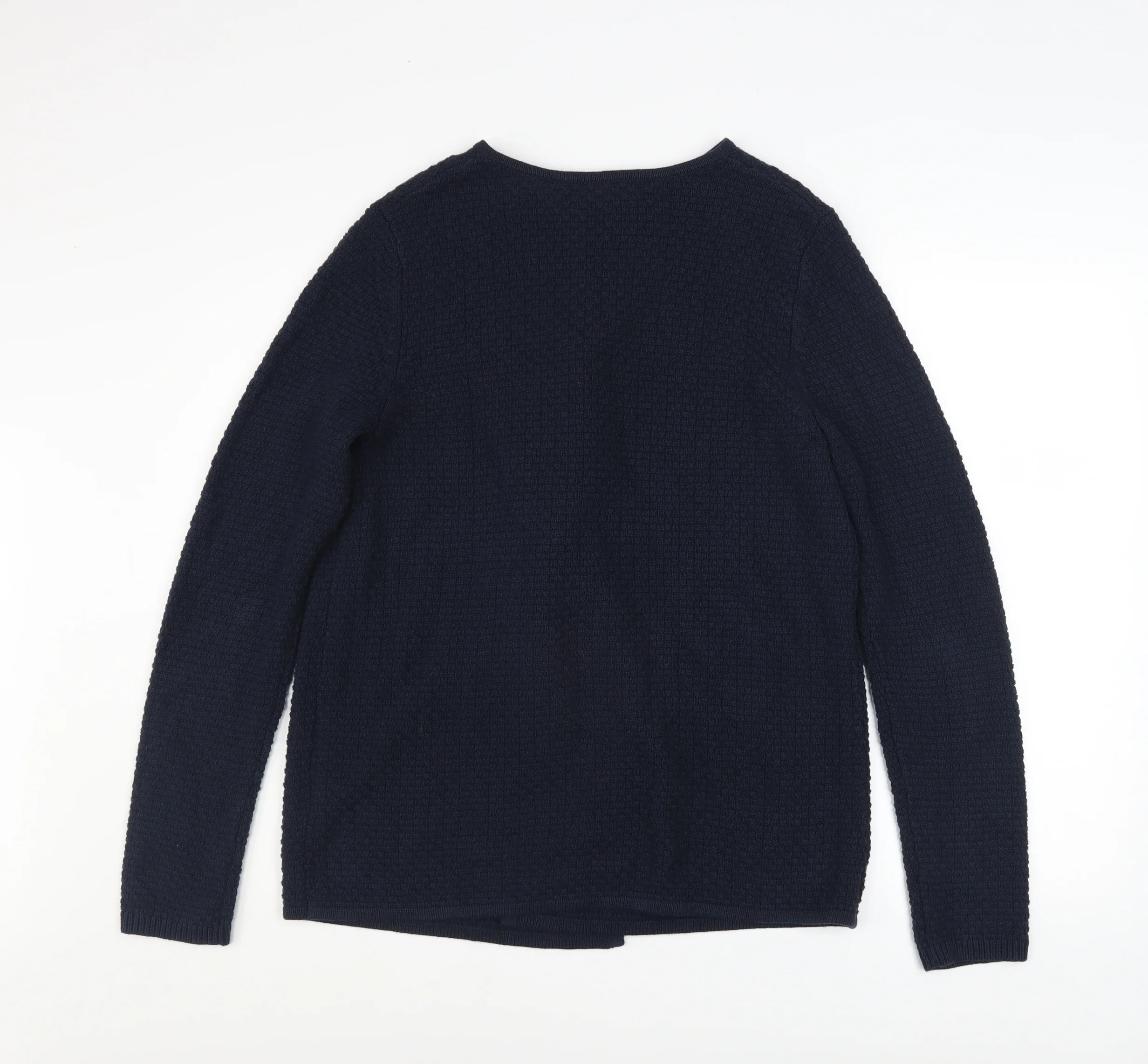 Crew Clothing Company Women’s Blue Knit Open Cardigan Size M - Image 3