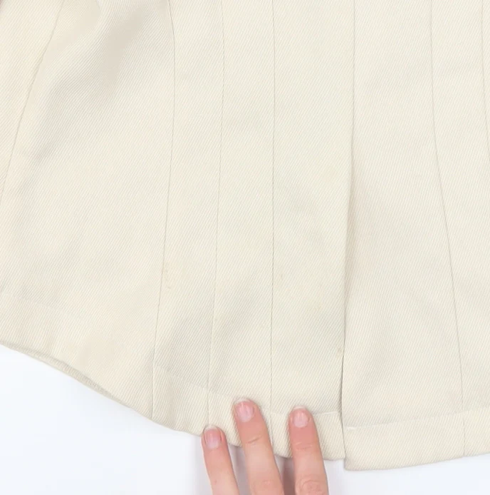 Cutie Women's Beige 3/4 Sleeve Open Blazer Size M - Image 6