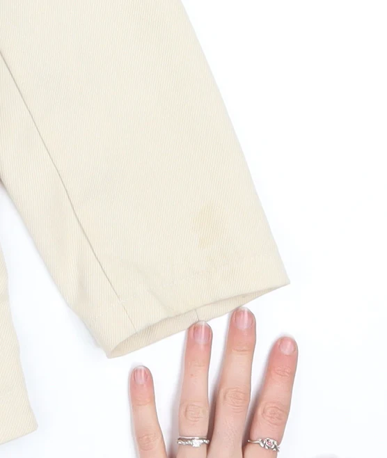 Cutie Women's Beige 3/4 Sleeve Open Blazer Size M - Image 7