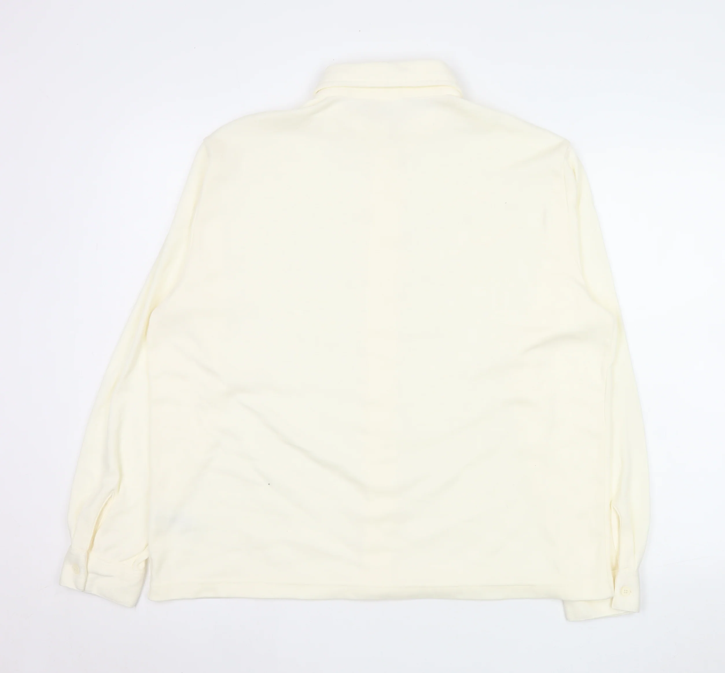 Damart Men’s Ivory Long Sleeve Button-Up Shirt L Regular Fit - Image 3