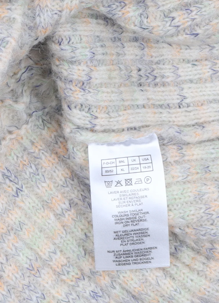 Damart Women’s Beige Chunky-Knit Pullover Jumper Size 22/24 - Image 5